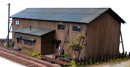 M´sコレクション　１/８０　故郷の駅　『木造検修庫』　ストラクチャーキット 参考価格】小型木造駅舎 故郷の駅 ストラクチャーキット No.523 Ms+